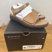 Vionic Women's Awaken Ankle Straps Heeled Sandal Womens 6 Wide