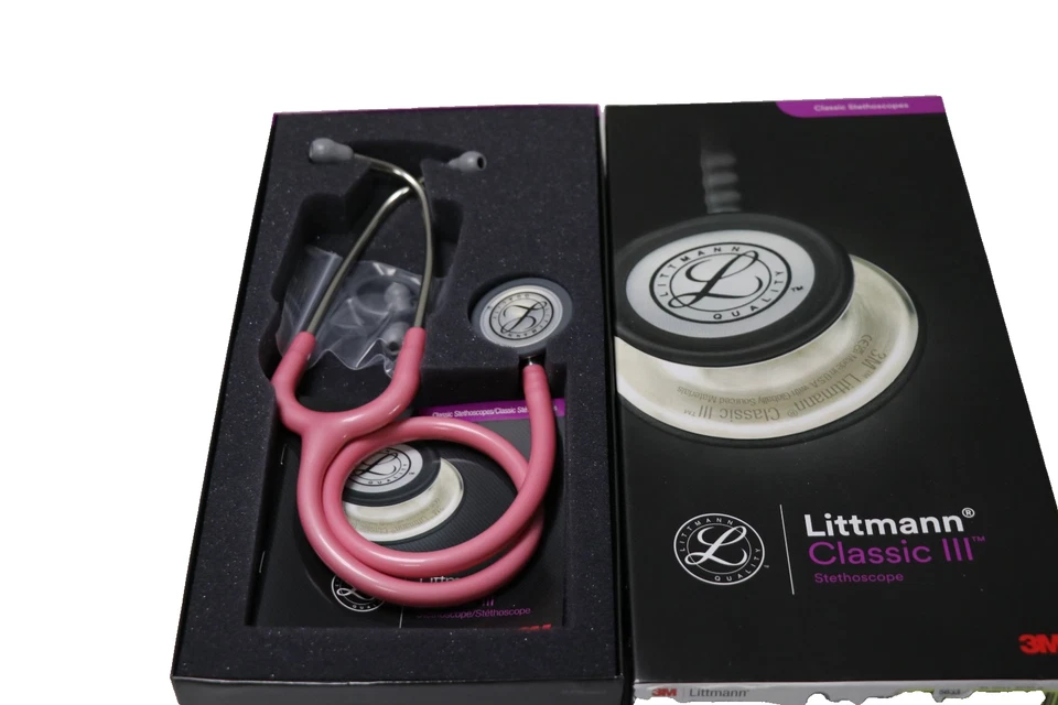 3M Littmann Classic III Stethoskop zur Überwachung,5633,rosafarben Schlauch,69cm
