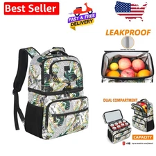 Insulated Cooler Backpack for 26 Cans - Leakproof Lightweight Design for Picnics