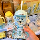 STARBUCKS Korea 2026 Summer Scarf Bearista Blue Glass Cold Cup Venti 20oz(591ml)