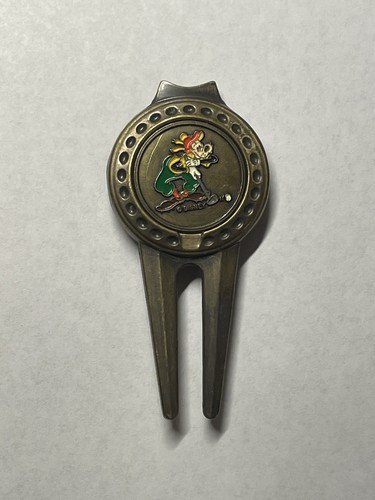 Vintage Rare Goofy Disney Divot Tool & 1" Coin Style Golf Marker - A Beauty!