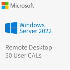 WINDOWS SERVER 2022 - REMOTE 50 USER CAL - CD KEY - GLOBAL - FAST DELIVERY