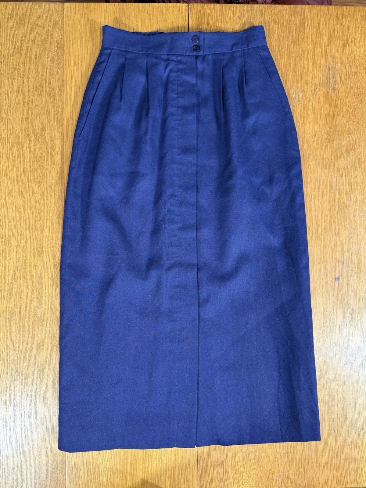 Vintage Pendleton Miss Sophisticates Navy Skirt USA Made High Waist