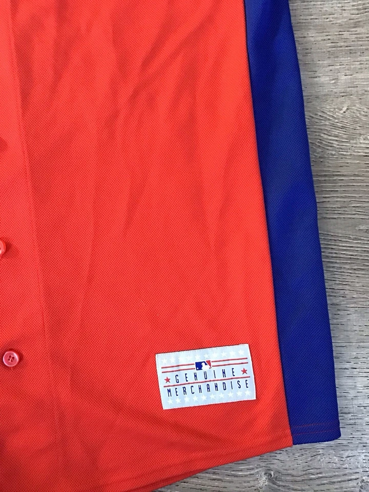 Majestic Mens Large L Philadelphia Phillies Ryan Howard Stitched Jersey #6 - Image 2 of 4