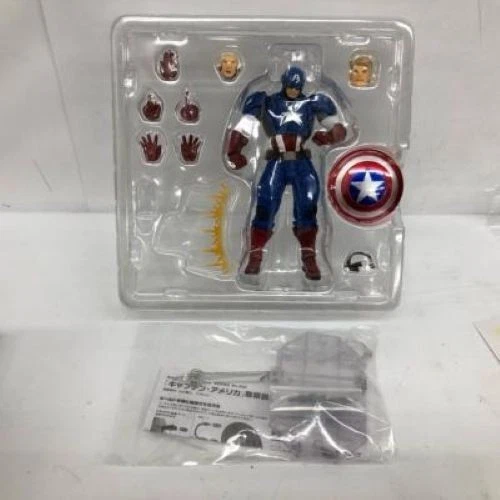 Figura Revoltech Increíble Yamaguchi Kaiyodo Capitán América de JAPÓN MARVEL F/S Foto 3 de 4