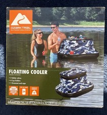 Ozark Trail 24-Can Inflatable Floating Cooler Blue Camo New In Box