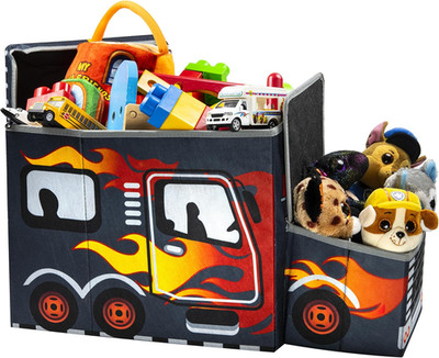 KAP Toy Box for Boys, Junior Size, Interactive Light up LED Toy Chest, Children'