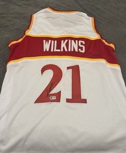 Dominique Wilkins Autographed Custom Jersey