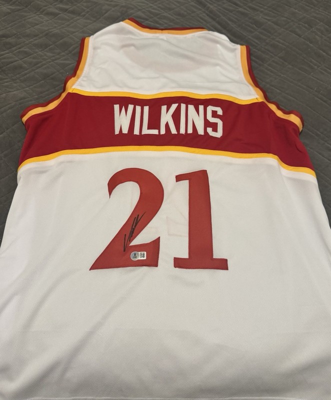 Dominique Wilkins Autographed Custom Jersey