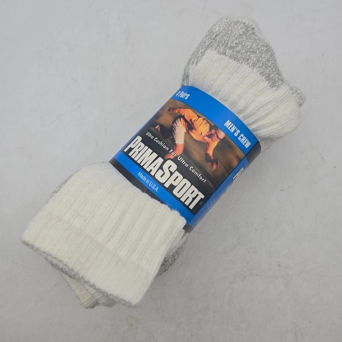 Burlington Men's 80% Cotton Quarter Socks – Comfort Power, 6-Pack, White, Size 10-13