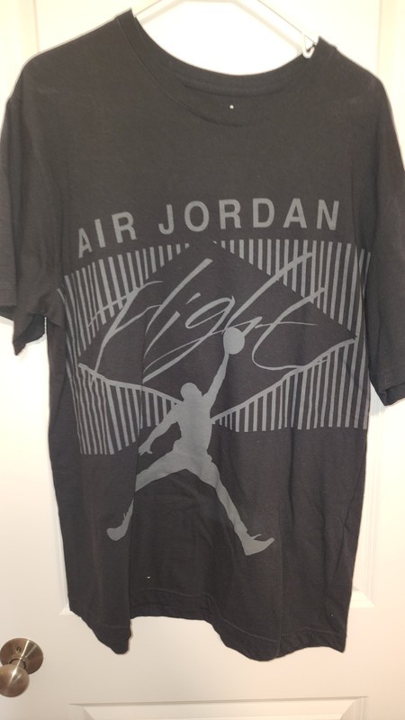 NWOT Rare Nike Air Jordan "Flight" T-Shirt Black - Size XL