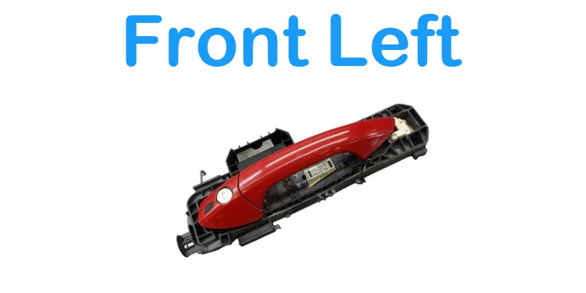 10-13 Mercedes W212 E350 E63 AMG Front Left Driver Exterior Door Handle Red Oem - Изображение 3 из 4