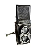 rOLLIFLEX TLR CAMERA VINTAGE ROLLEI SYNCHRO COMPUR FRANKE HEIDECKE ASIS neocurio