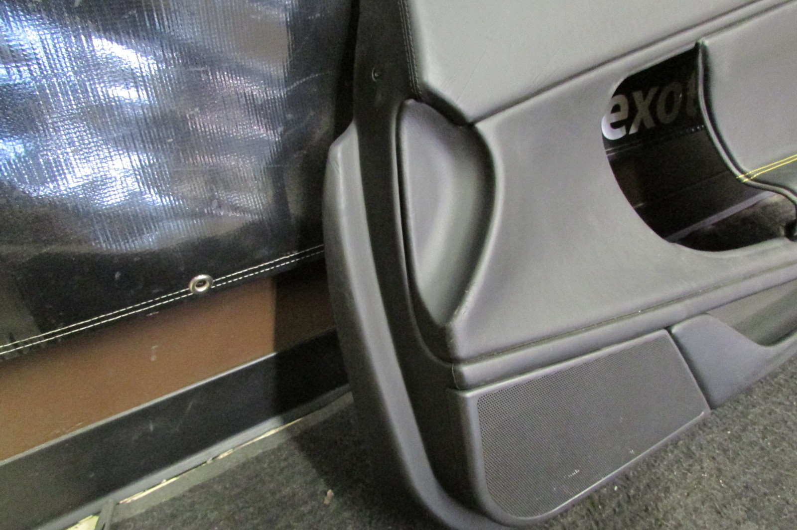 Lamborghini Gallardo RH, Right Door Panel, Black, Very Minor Scuffs, Used