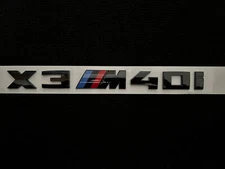 For BMW X3 M40i BADGE IN GLOSS BLACK. FREE ALCOHOL WIPE INCLUDED