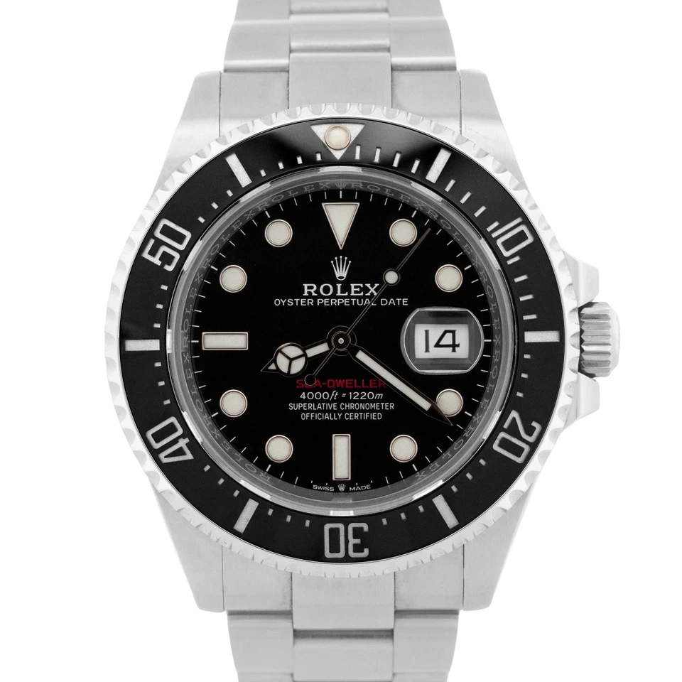 PAPERS Rolex Sea-Dweller Mark II 50th-Anniversary Red Steel 43mm 126600 BOX