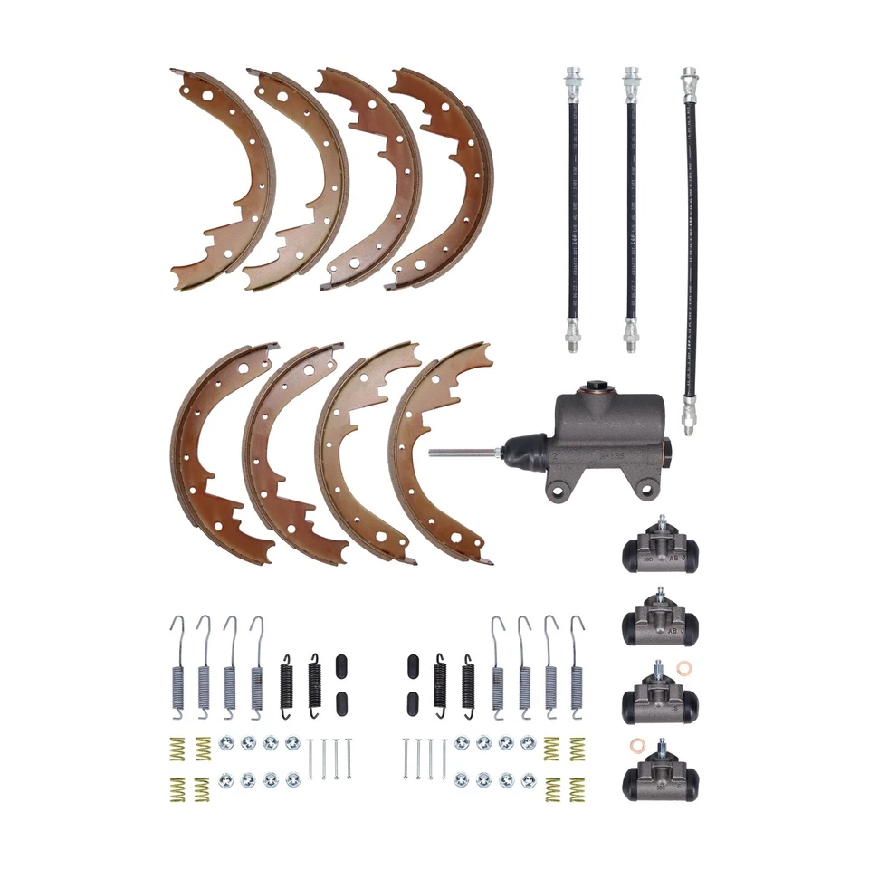 Deluxe Brake Overhaul Kit 1939-1941 Pontiac with Master & Wheel Cylinders Shoes - Image 2 of 4