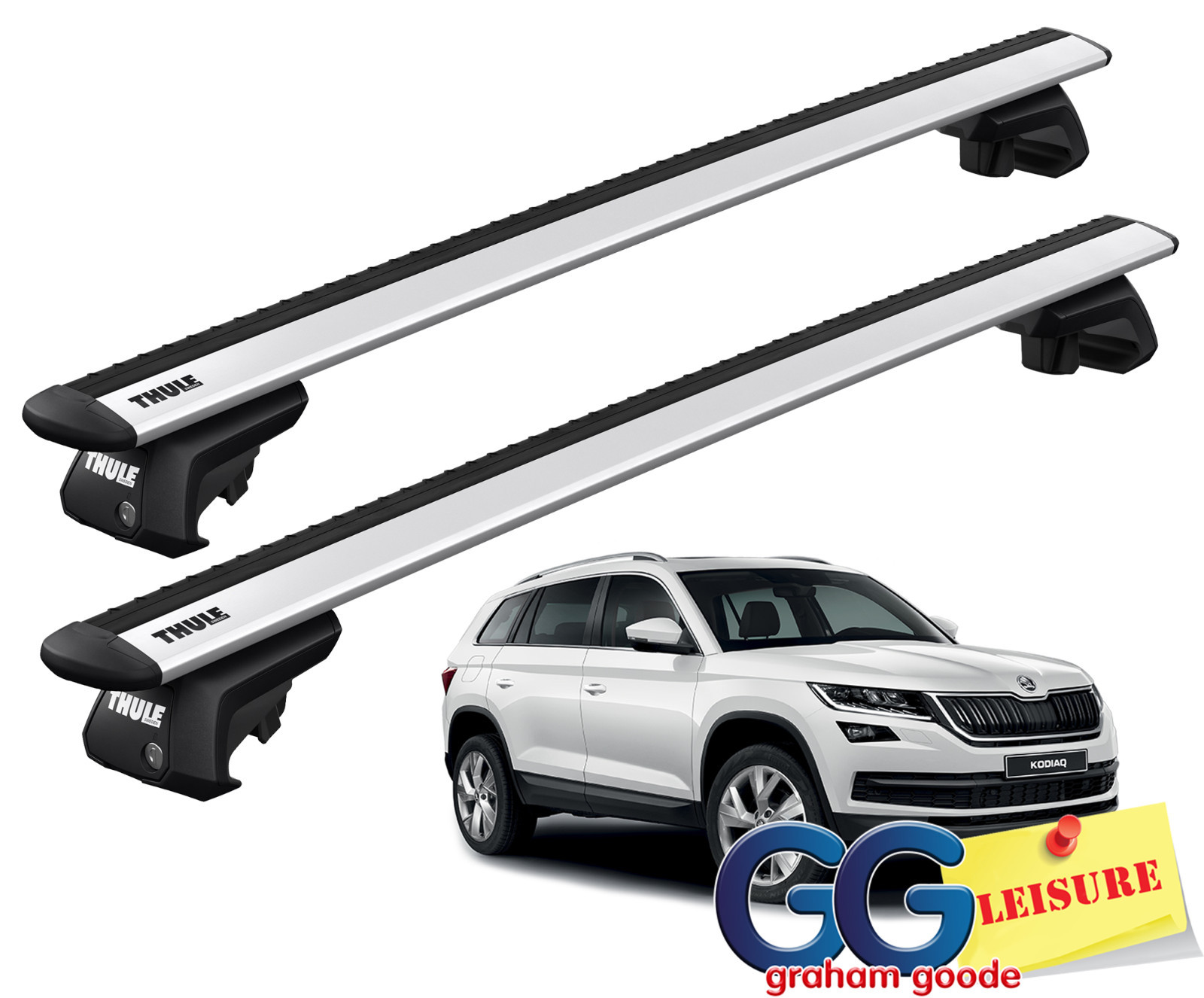Roof Box VDPBA320 320 L Lockable Carbon Look + VDPLION1 Roof Bars Compatible With Toyota Rav 4 (XA30) (5 Doors) 05-12 - View #9