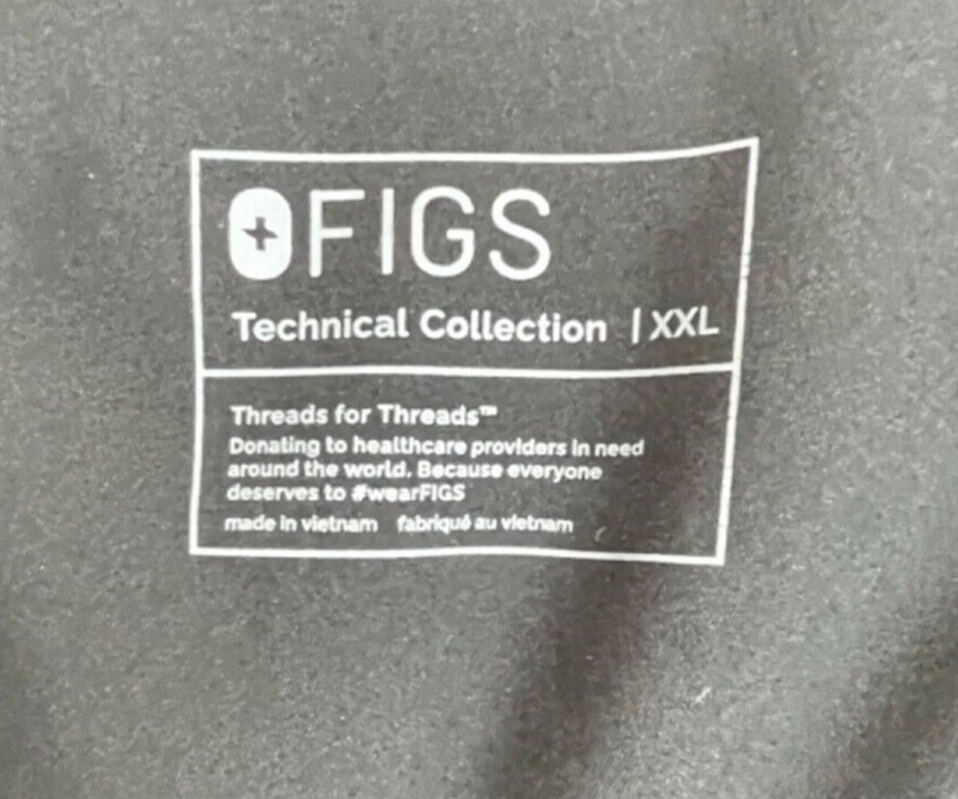 Figs Women's XXL Solid Black Drawstring Technical… - image 5