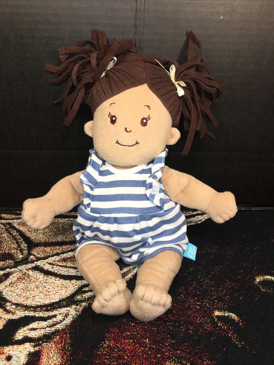 VGUC-15”Manhattan Toys Baby Stella Stuffed Doll w/Brown Hair