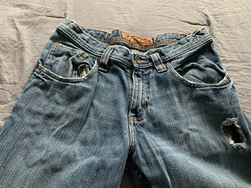 Boy's Youth Lee Dungarees Relaxed Fit Bootcut Jeans Size 18 Regular W 31 L 30 - Picture 4 of 6