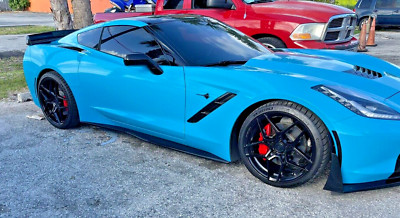 19  20  ROHANA RFX11 BLACK WHEELS FOR CORVETTE C6 BASE STINGRAY Z51 19X9.5 20X12