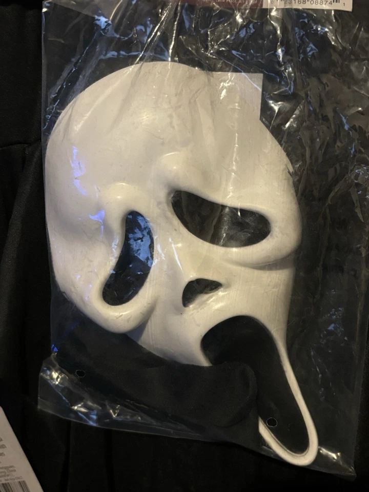 Disfraz Cara Fantasma Talla Única Se Ajusta Hasta Talla 12 Scre4m Niño Clásico NUEVO Foto 3 de 4