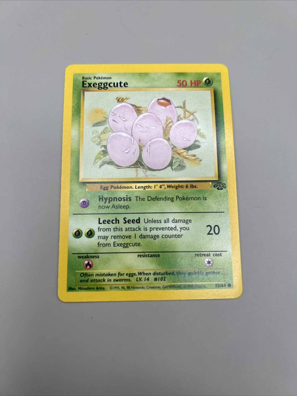 Exeggcute 52/64 - NM / M - Jungle Pokemon Card - Unplayed