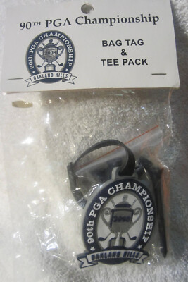 2008 90th PGA Championship Oakland Hills Bloomfield MI bag tag,divot tool,golf