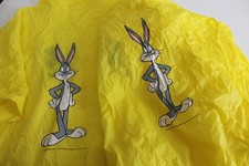 LOTE DE 2 chaquetas de lluvia Warner Bros. Looney Tunes Bugs Bunny Six Flags talla única XL