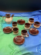 1950  s Bean Pot Motiff Child  s Play Set 11 Piece Set Terracotta Bin 4