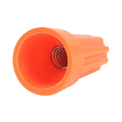 Construct Pro  UL Listed Twist-On Wire Nuts, 20-18 Gauge Wire, 100 Bag, Orange