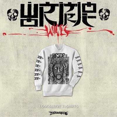 Wormrot ''Voices'' weißes Langarm-T-Shirt - NEU OFFIZIELLES Missbrauchskirge