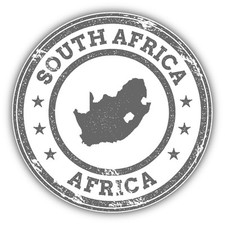 South Africa Map Africa Grunge Rubber Stamp Car Bumper Sticker Decal 5'' x 5''