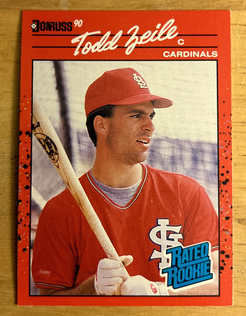 1990 Donruss Todd Zeile Baseball Card Rookie RC #29 Cardinals