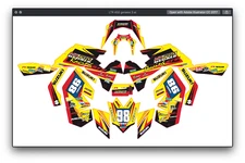 Fits Suzuki LTR450R GRAPHIC KIT STIKERS DECAL kit LTR 450r all years racing