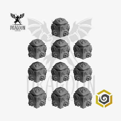Crimson Lords Terminator Helme. Conversion Bits für Prime 28mm Sci-Fi Marines