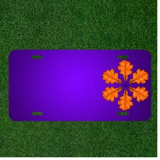 Custom Personalized License Plate With Add Names To Foliage Leaves Autumn