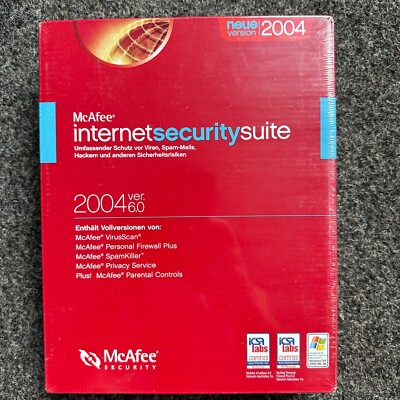 Software McAfee Internet Securitysuite 2004 ver. 6.0 in Big Box OVP verschweißt