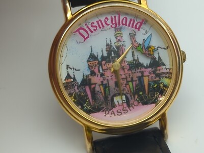 Disney SLEEPING BEAUTY Castle TINKER BELL WATCH Disneyland  display picture 2