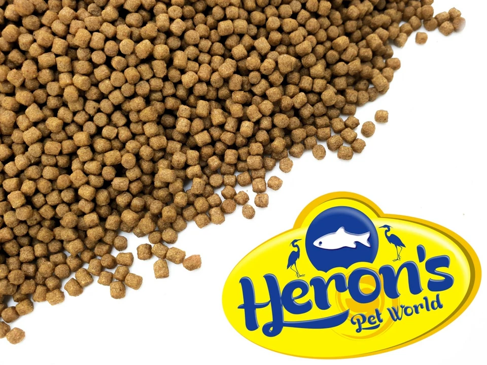 HERONS Wheatgerm Pellets 3mm 6mm PREMIUM POND FISH FOOD GOLDFISH 10g - 15kg