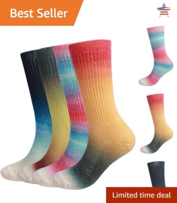 Moisture-Wicking Women's Hiking Crew Socks Pairs for Peak