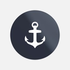 Anchor Marine Travel Stamp Vinyl Sticker Decal