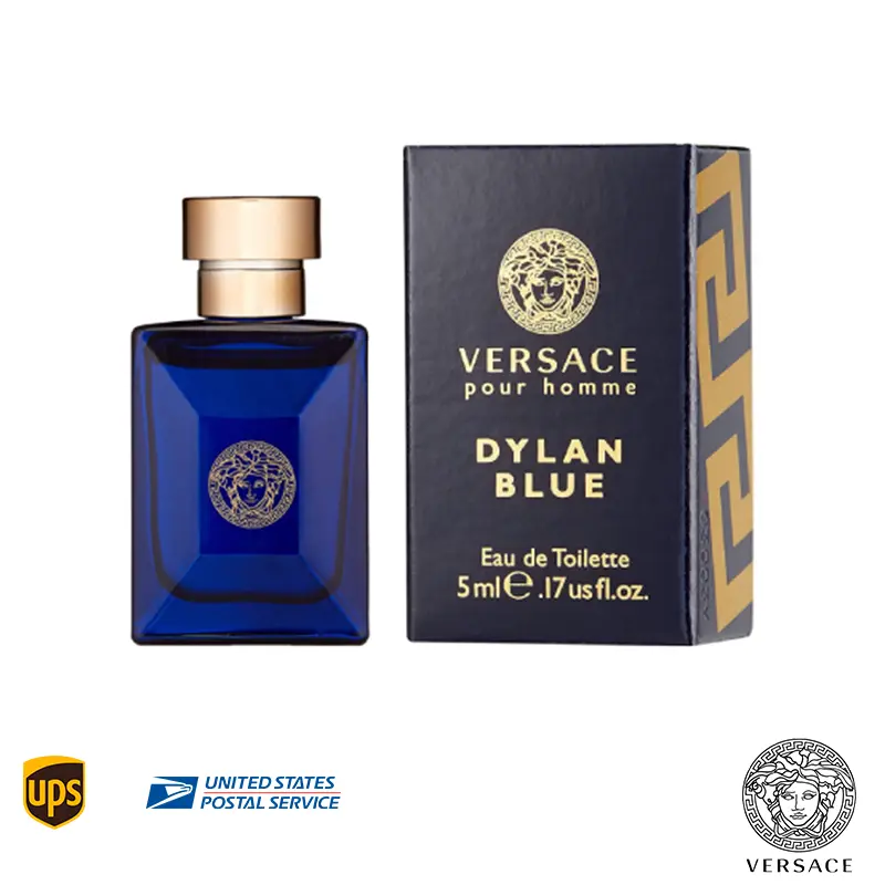 Mini Versace Pour Homme Dylan Blue 0.17 oz Cologne for Men Brand New In Box