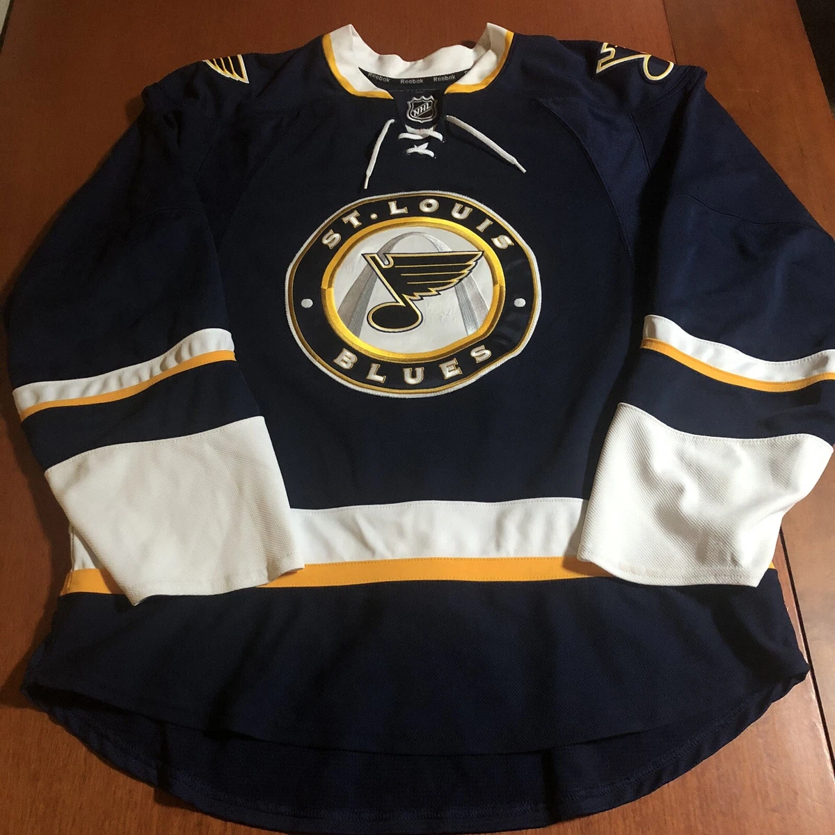 NHL St. Louis Blues Blue Jersey Crest T Shirt by Reebok