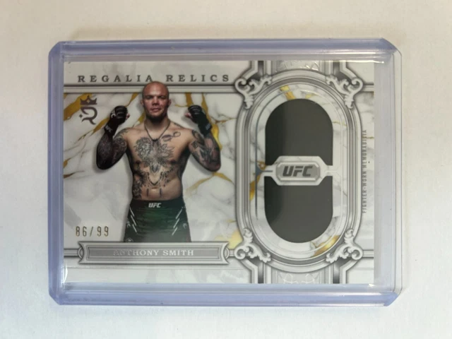 93 TOPPS UFC ROYALTY 2024 ANTHONY SMITH  REGALIA RELIC 86/99.