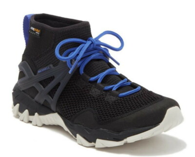 Merrell MOM Rush Flex Hiking Sneaker 8 1/2 Black + Blue 8.5 Breathable Shoe NIB