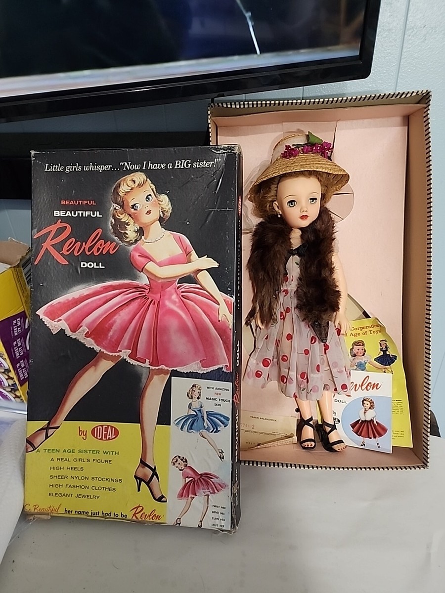 1950s Ideal's Revlon Doll Cherries Jubilee in Box w/ Inserts