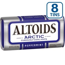 	Altoids Arctic Peppermint Mints 1.2-Ounce Tin Pack of 8	