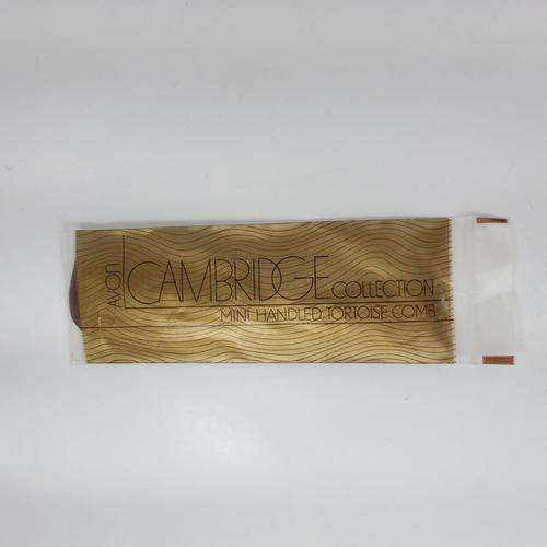 Vintage 1983 Avon Mini Handled Tortoise Comb Cambridge Collection 6.5" - Picture 2 of 15